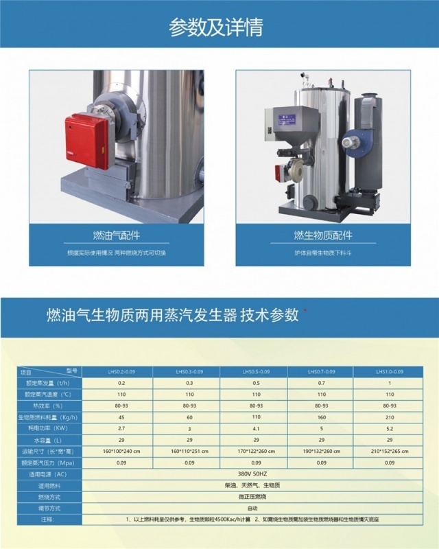 燃油气生物质两用蒸汽发生器(图2)